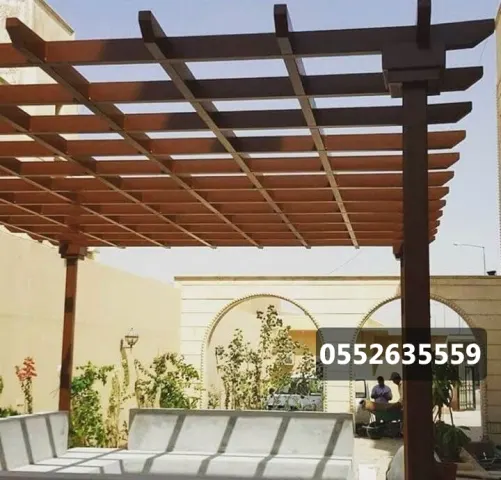 أعمال برجولات حديد في جدة