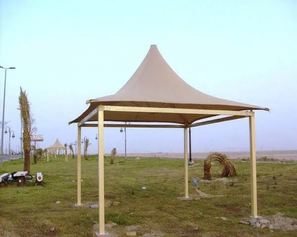 مشروع شركة مظلات خشب