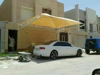 أعمال تصميم مظلات حدائق