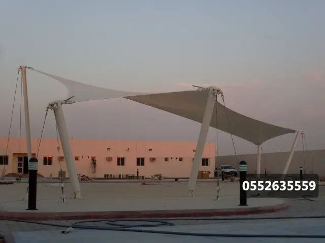 أعمال مظلات خارجية ضمن أعمال شركة متخصصة